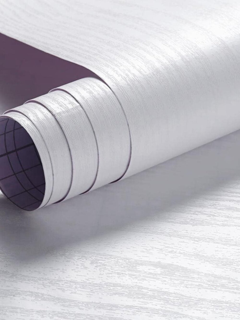 Arthome Peel and Stick Wallpaper - White Wood Contact Paper - White Wallpaper -